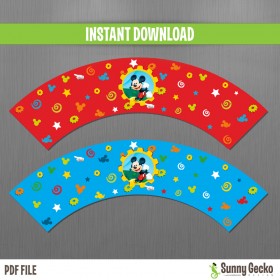 Mickey Mouse Clubhouse Birthday Cupcake Wrappers